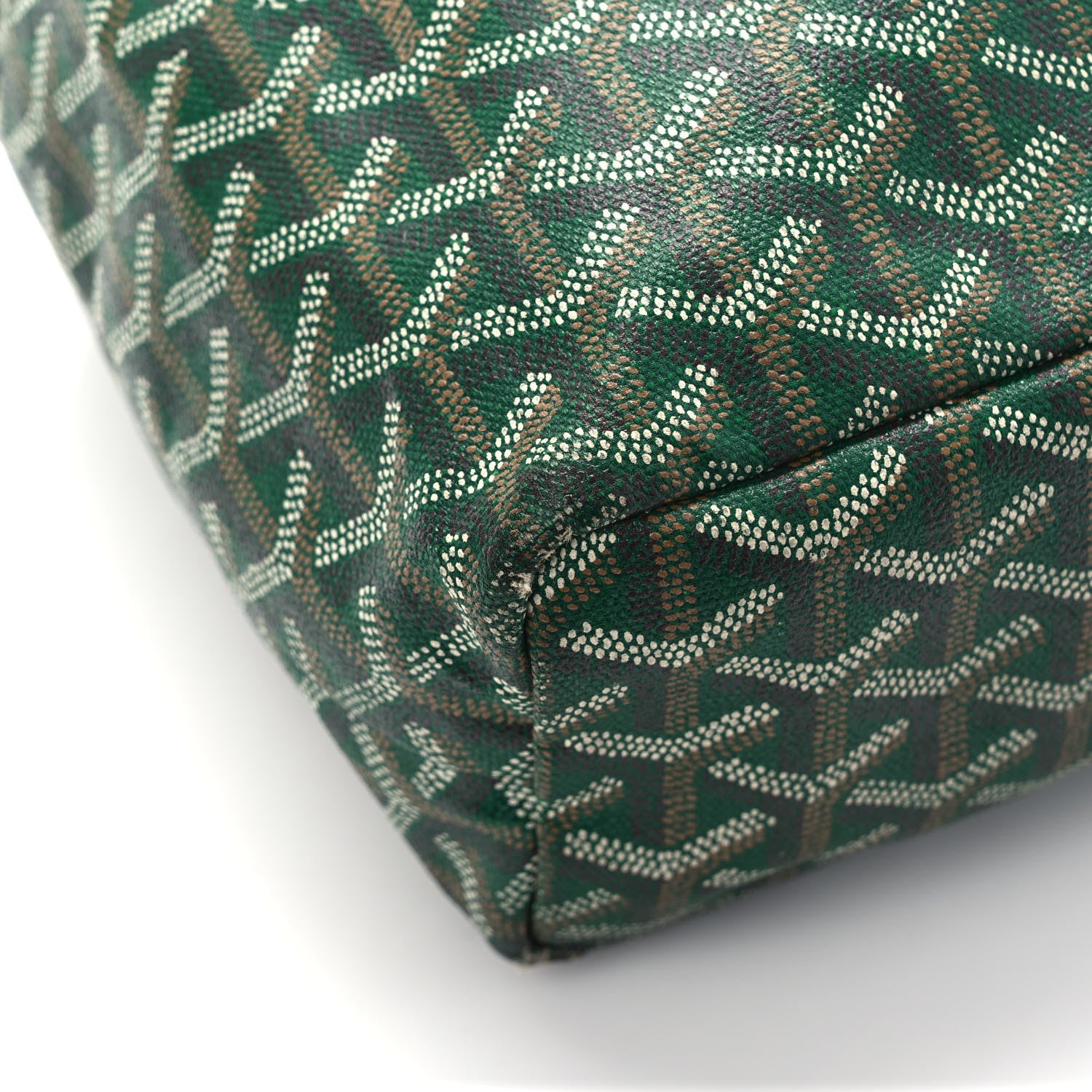 Goyard Goyardine Saint Louis Junior Jr PM Tote Green 9 of 11