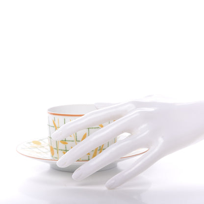 Hermes Porcelain A Walk In The Garden Tea Cup And Saucer Set Of 2 2 of 9