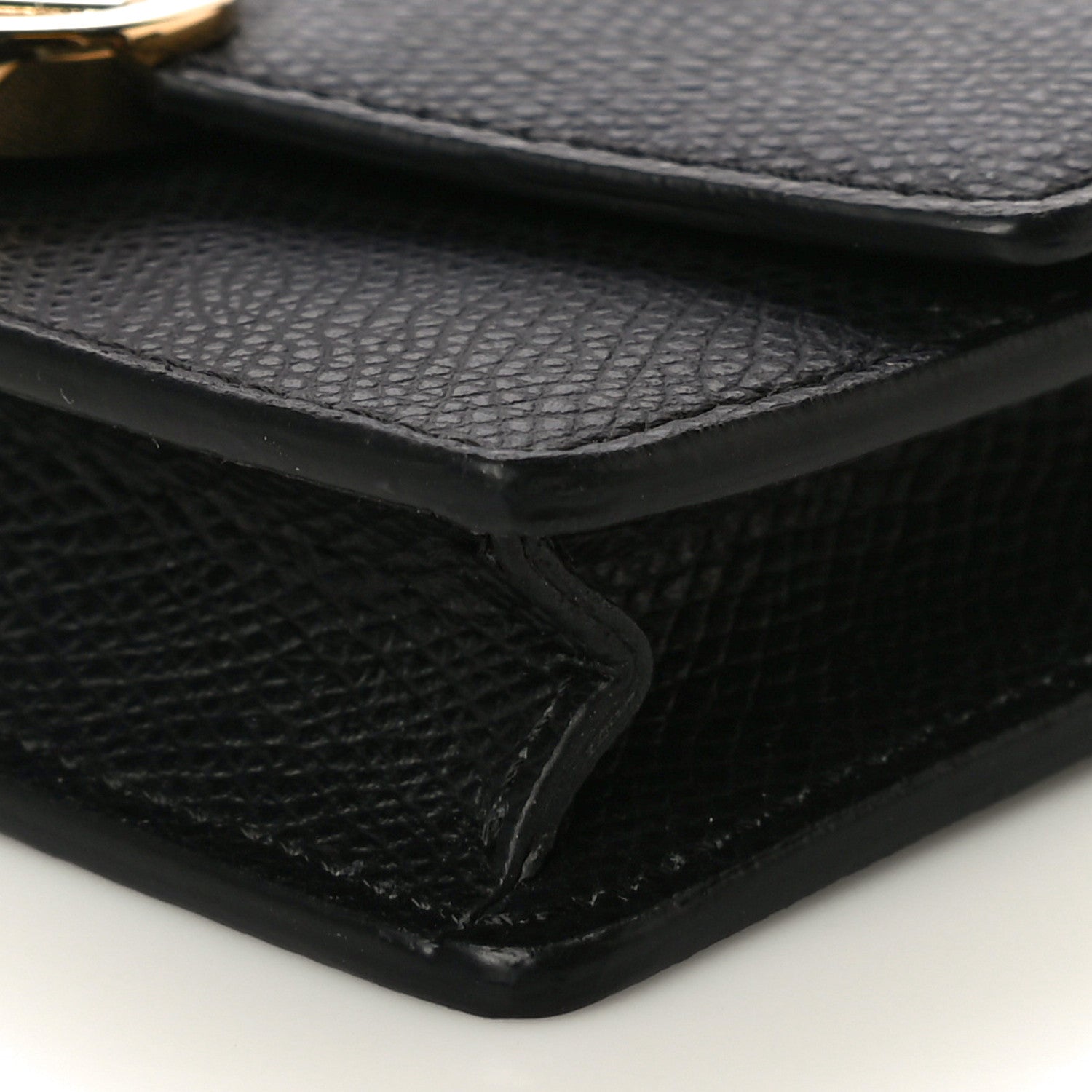 Fendi Vitello Cruise F is Fendi Geometric Flap Wallet on Chain Black 8 of 8