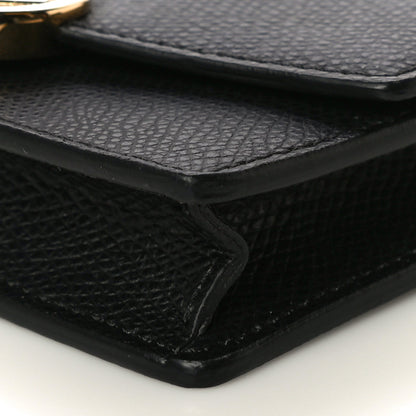 Fendi Vitello Cruise F is Fendi Geometric Flap Wallet on Chain Black 8 of 8