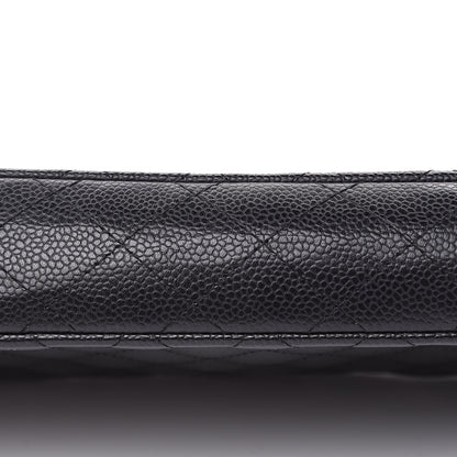 Chanel Caviar Quilted East West Flap Black 10 of 11