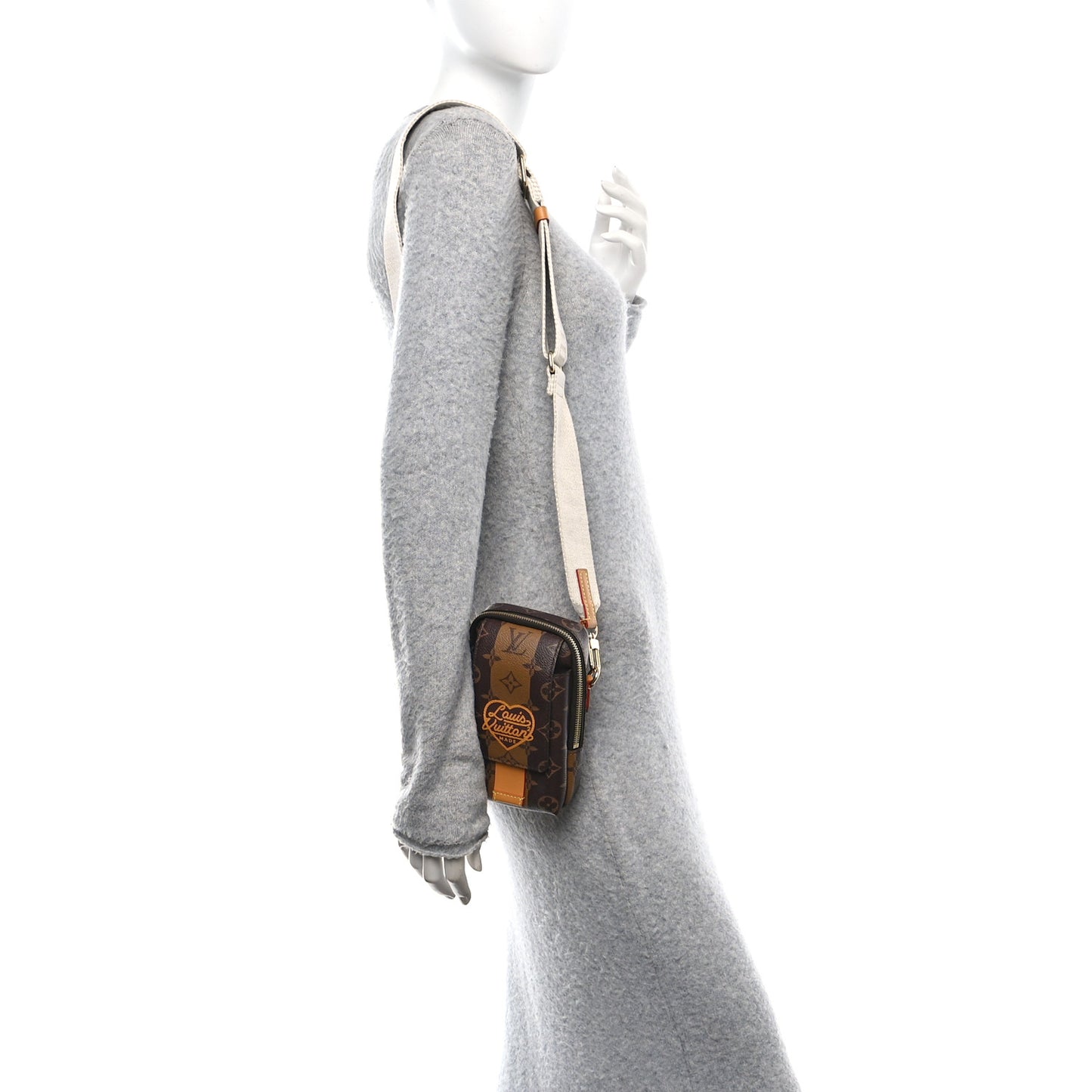 X NIGO Reverse Monogram Flat Double Phone Pouch