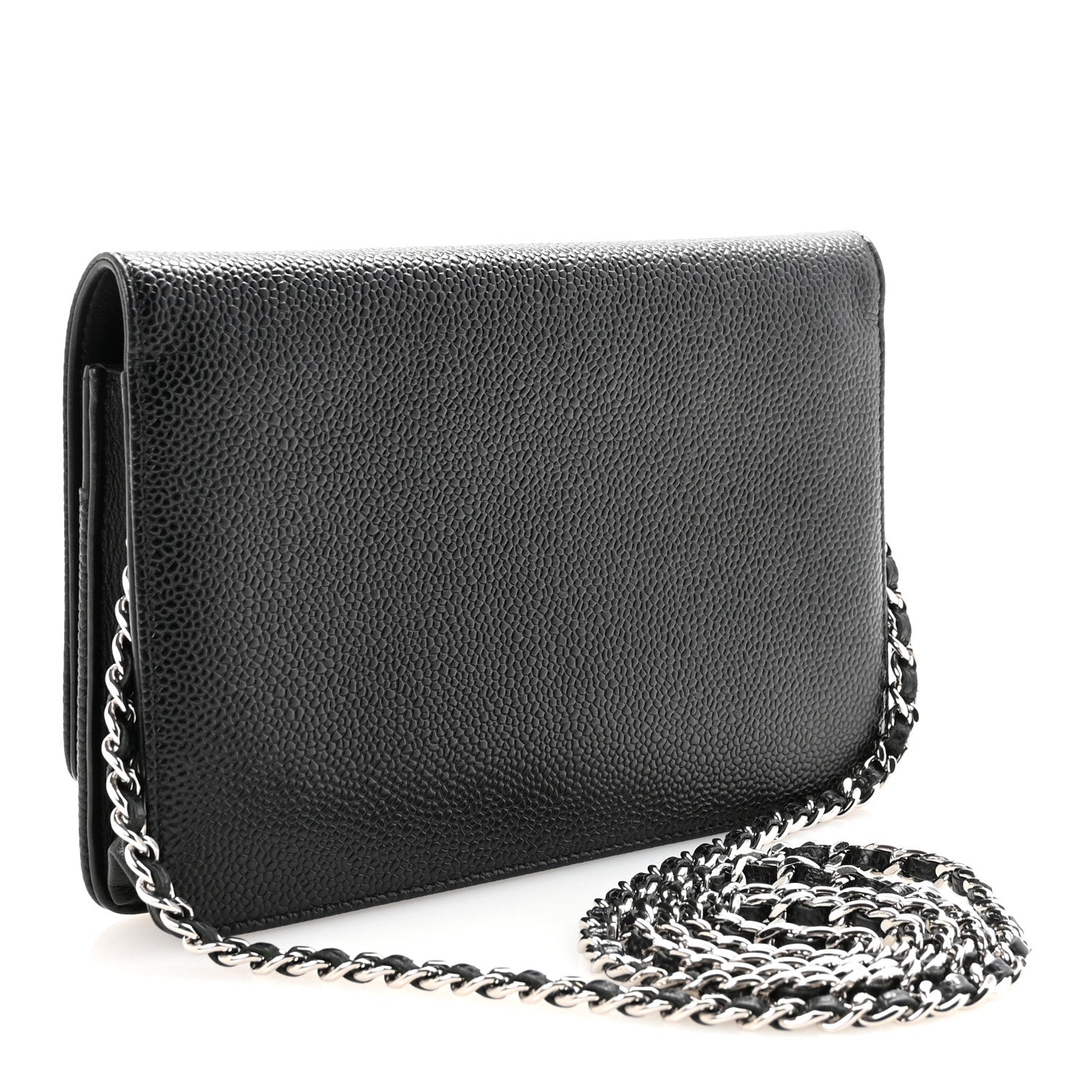 Chanel Caviar Timeless CC Wallet On Chain WOC Black 2 of 11