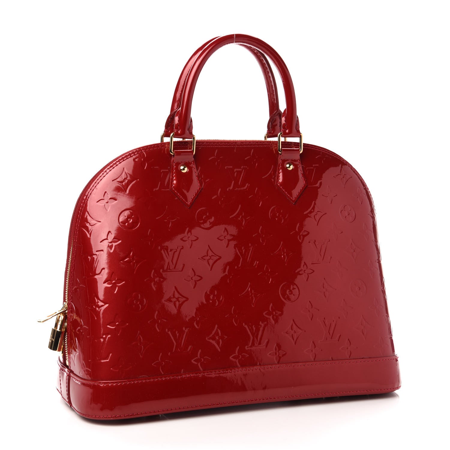 Louis Vuitton Vernis Alma MM Pomme D'Amour 3 of 10
