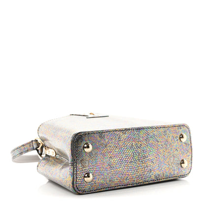 Louis Vuitton Lizard Capucines Mini Bleu Petrole 4 of 10