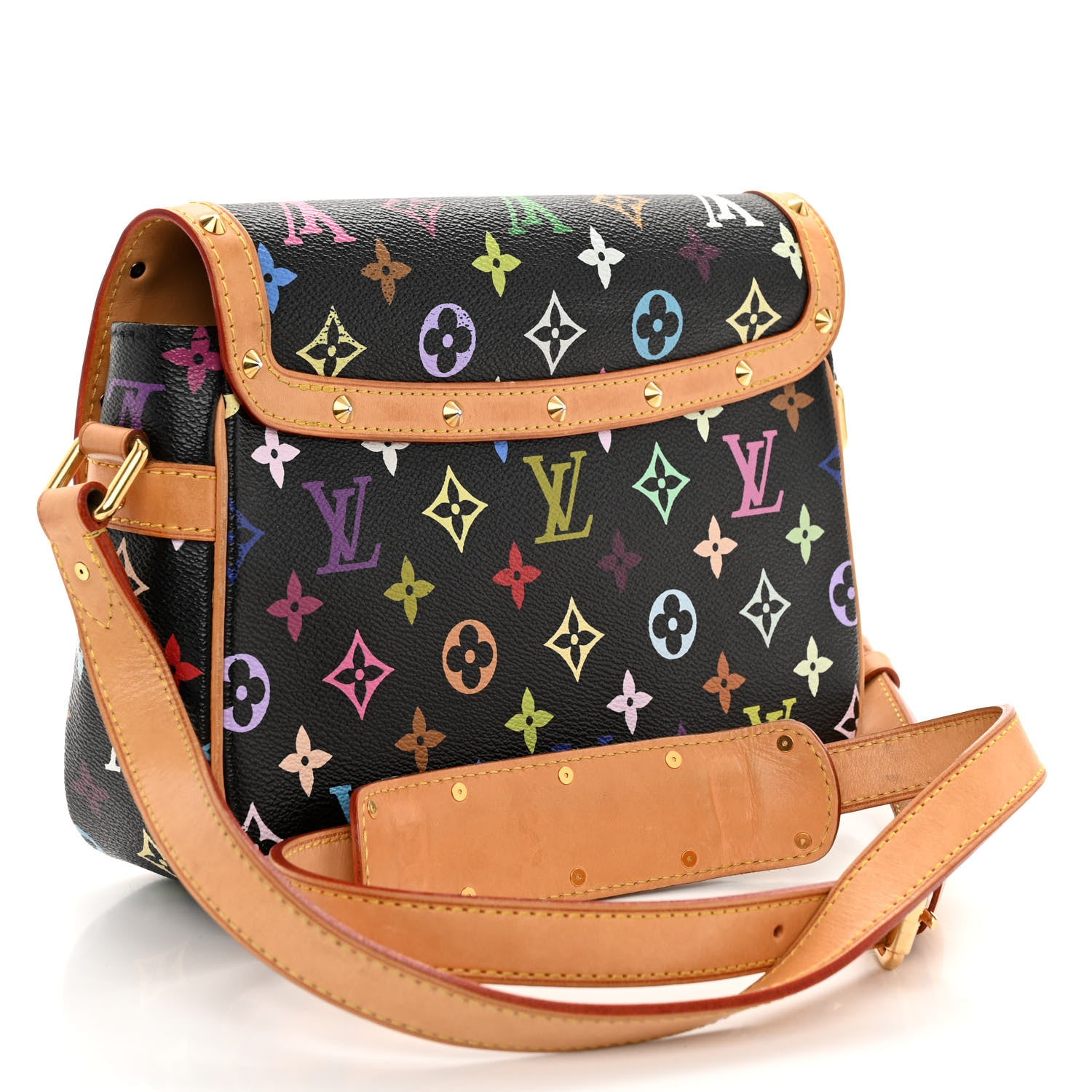 Louis Vuitton Monogram Multicolor Sologne Black 4 of 10