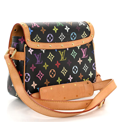 Louis Vuitton Monogram Multicolor Sologne Black 4 of 10