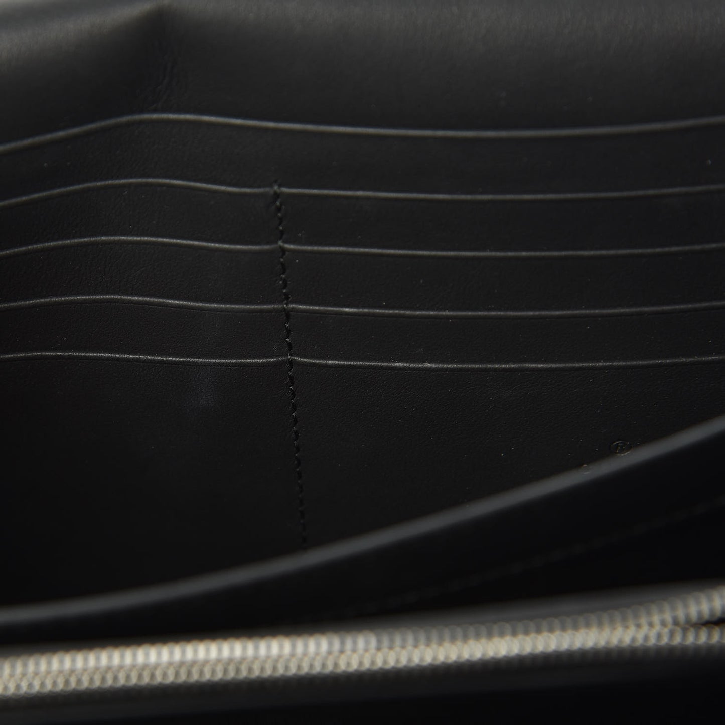 Suede Mini Dionysus Chain Wallet Black