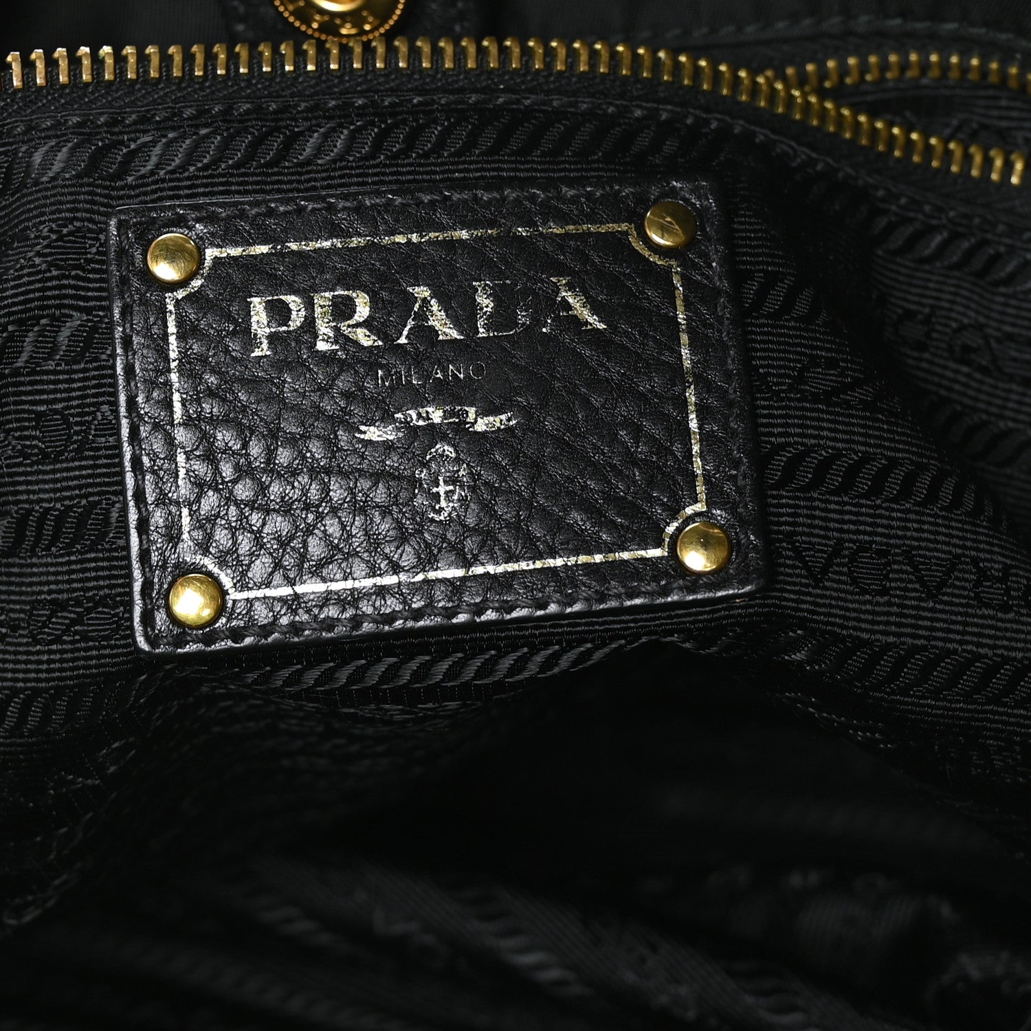 Prada Tessuto Nylon Cervo Shoulder Bag Black 5 of 7
