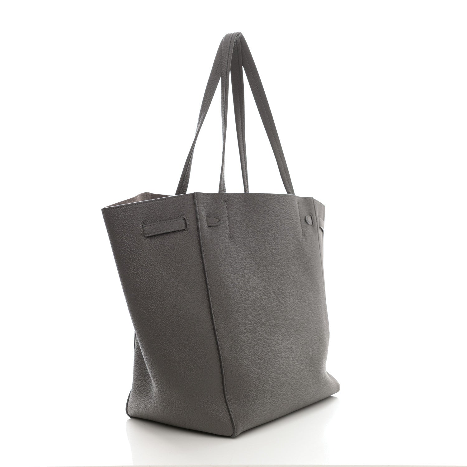 Celine Soft Grained Calfskin Small Belt Cabas Phantom Grey 3 of 10