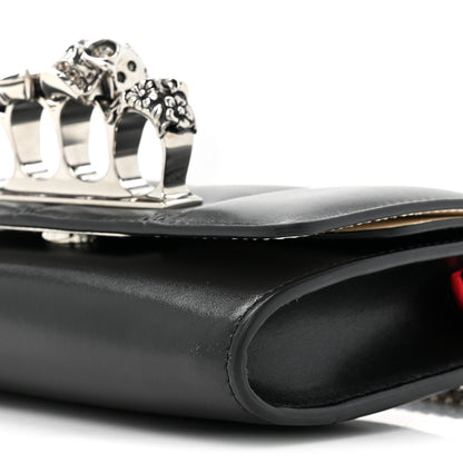 Alexander McQueen Calfskin Small Slash Bag Black White 7 of 11