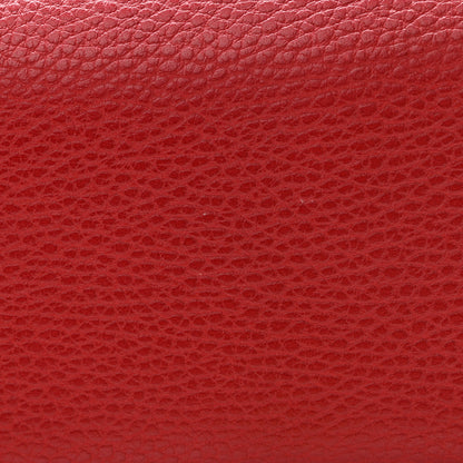 Gucci Dollar Calfskin Mini GG Marmont Chain Wallet Hibiscus Red 8 of 8