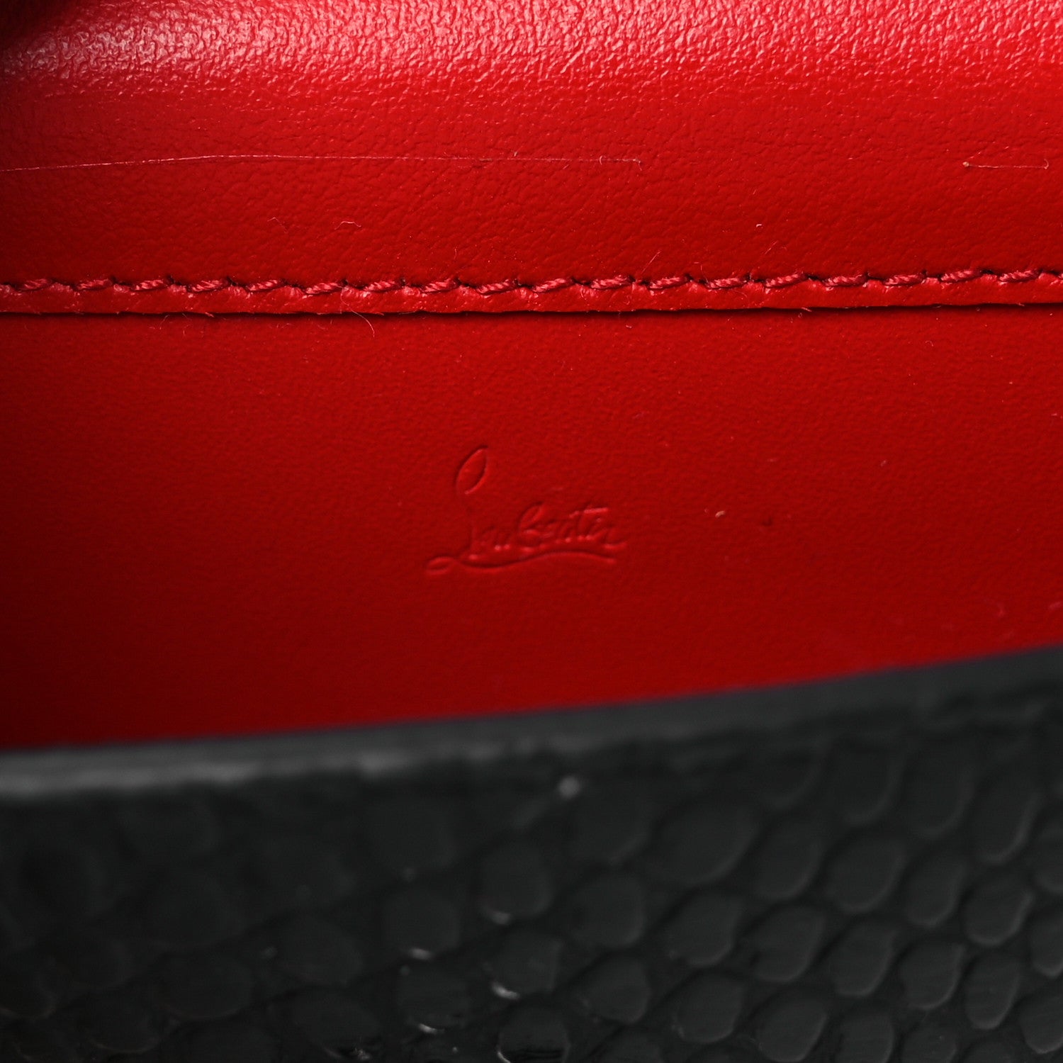 Christian Louboutin ルブタン ELISA エリザ 財布 Christian Louboutin Calfskin Jurassic Embossed Elisa Ankle Wallet