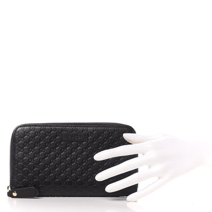 Gucci Microguccissima Zip Around Wallet Black 2 of 10