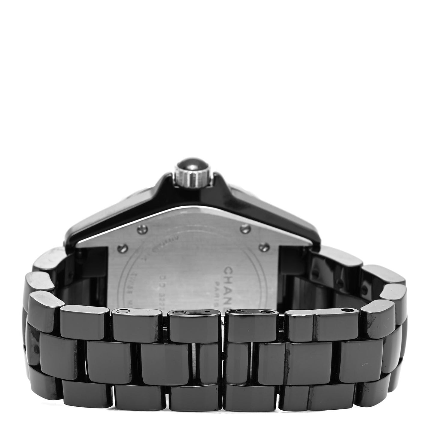 Stainless Steel Ceramic Diamond 38mm J12 Automatic Watch Black