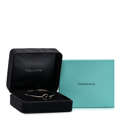 Tiffany 18K Yellow Gold Wire Heart Key Bracelet 4 of 4