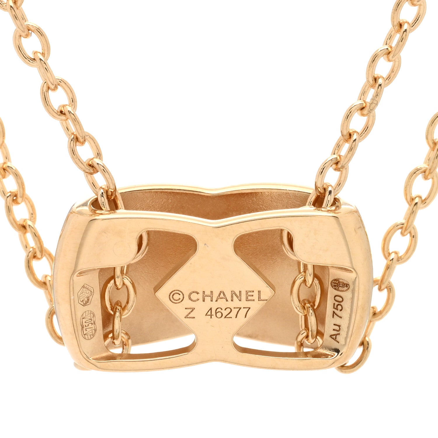 Chanel 18K Yellow Gold Coco Crush Pendant Necklace 4 of 4