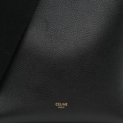 Celine Soft Grained Calfskin Small Sangle Bucket Bag Black 7 of 9