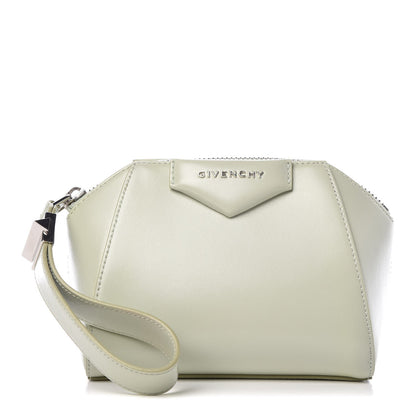 Givenchy Shiny Lord Calfskin Antigona Wristlet Aqua Green 1 of 21
