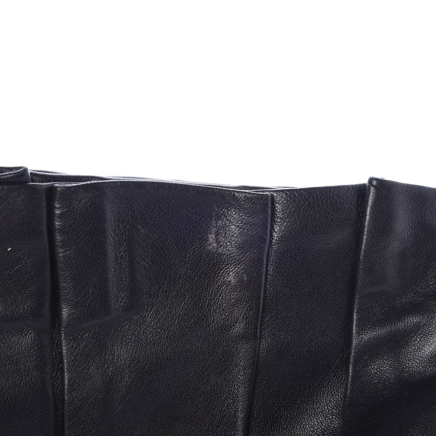 Nappa Pleated Clutch Black