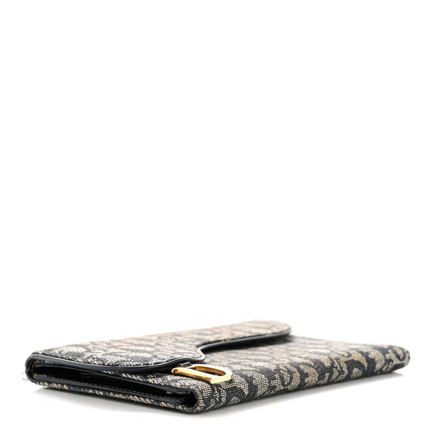 Monogram Saddle Wallet Navy