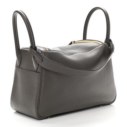Hermes Taurillon Clemence Lindy 30 Etain 3 of 11