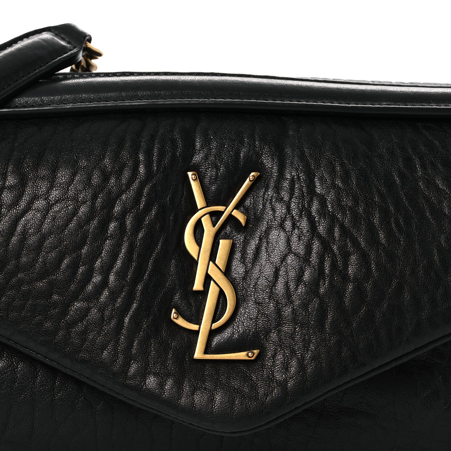 Saint Laurent Plunged Lambskin Calypso Black 8 of 10