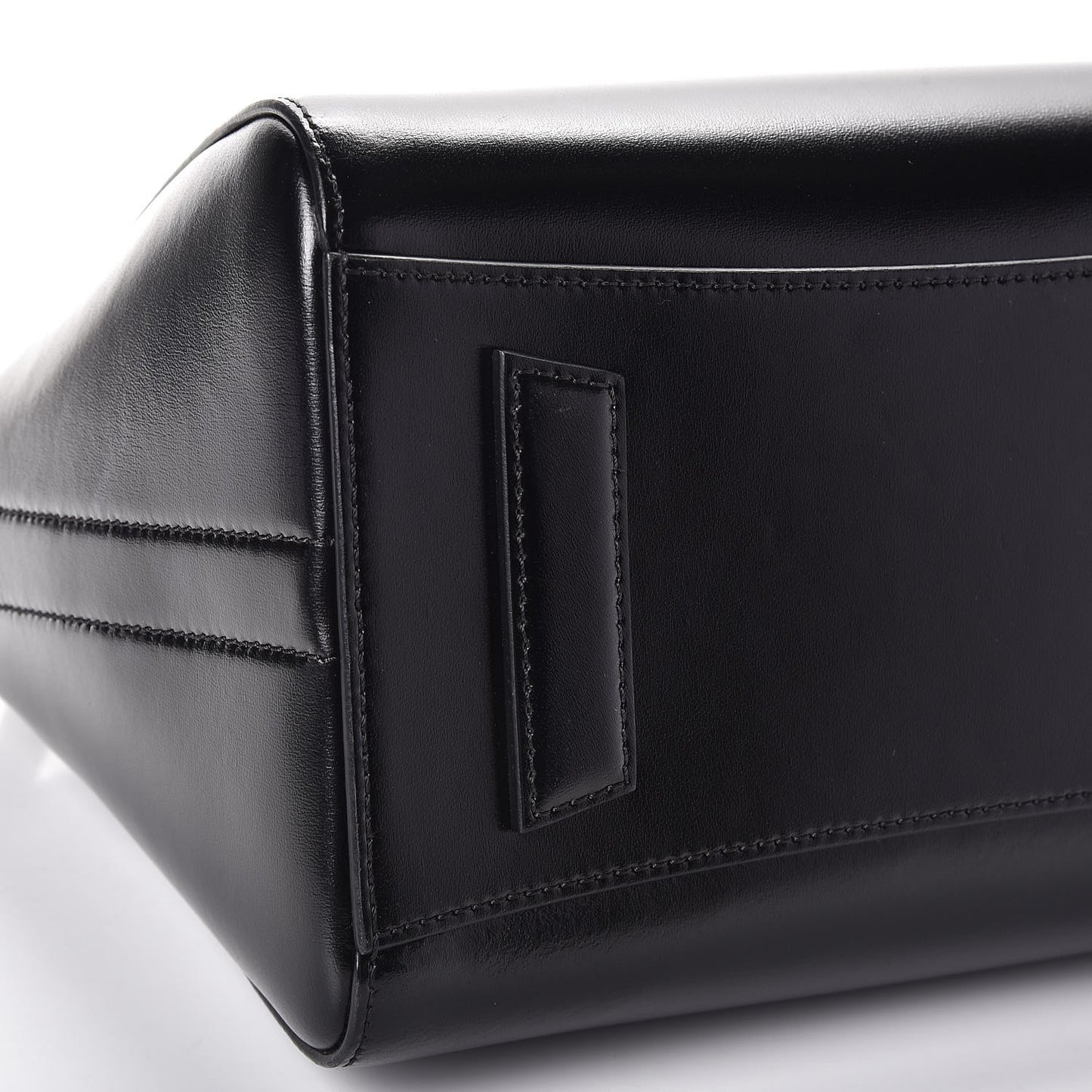 Shiny Lord Calfskin Small Antigona Black