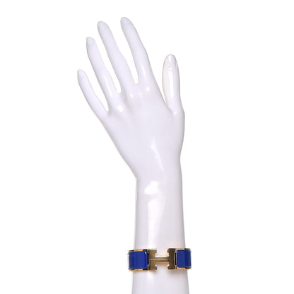 Hermes Enamel Wide Clic Clac H Bracelet PM Bleu Royal 2 of 5