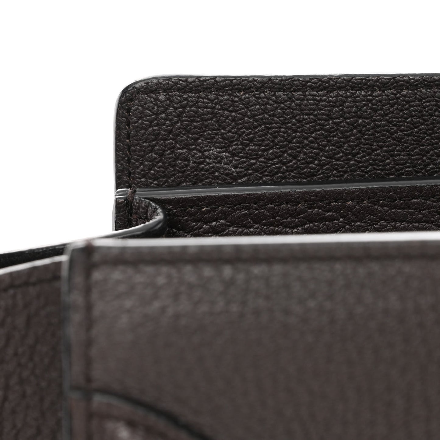 Goatskin Micro Luggage Dark Taupe