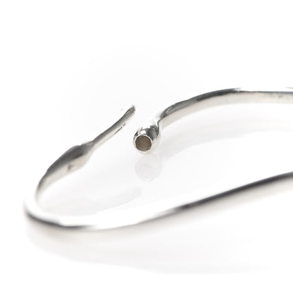 Tiffany Sterling Silver Small Elsa Peretti Open Heart Hoop Earrings 2 of 5
