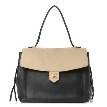 Louis Vuitton Calfskin Lockme MM Vanille Black 1 of 22