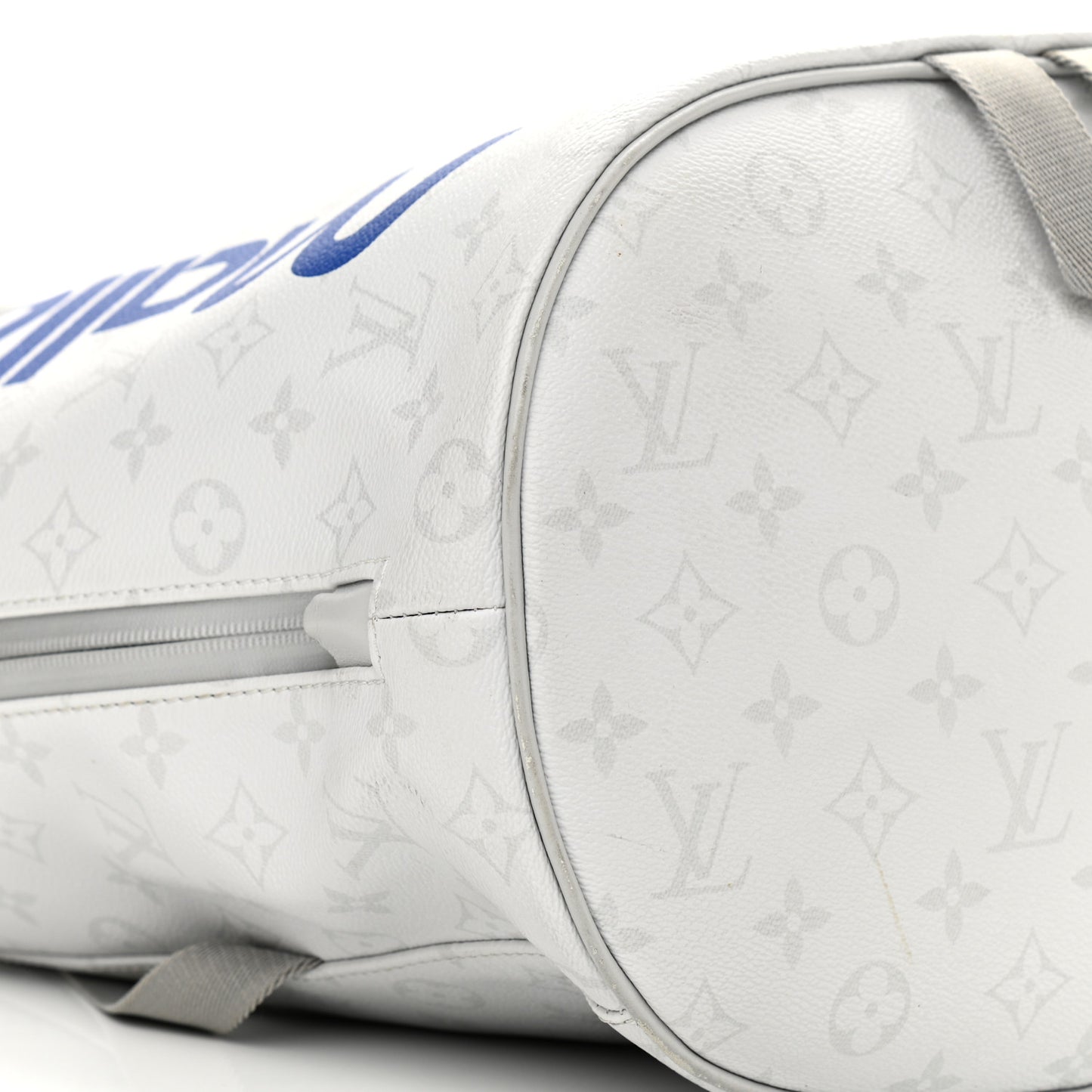 Monogram Chalk Backpack White