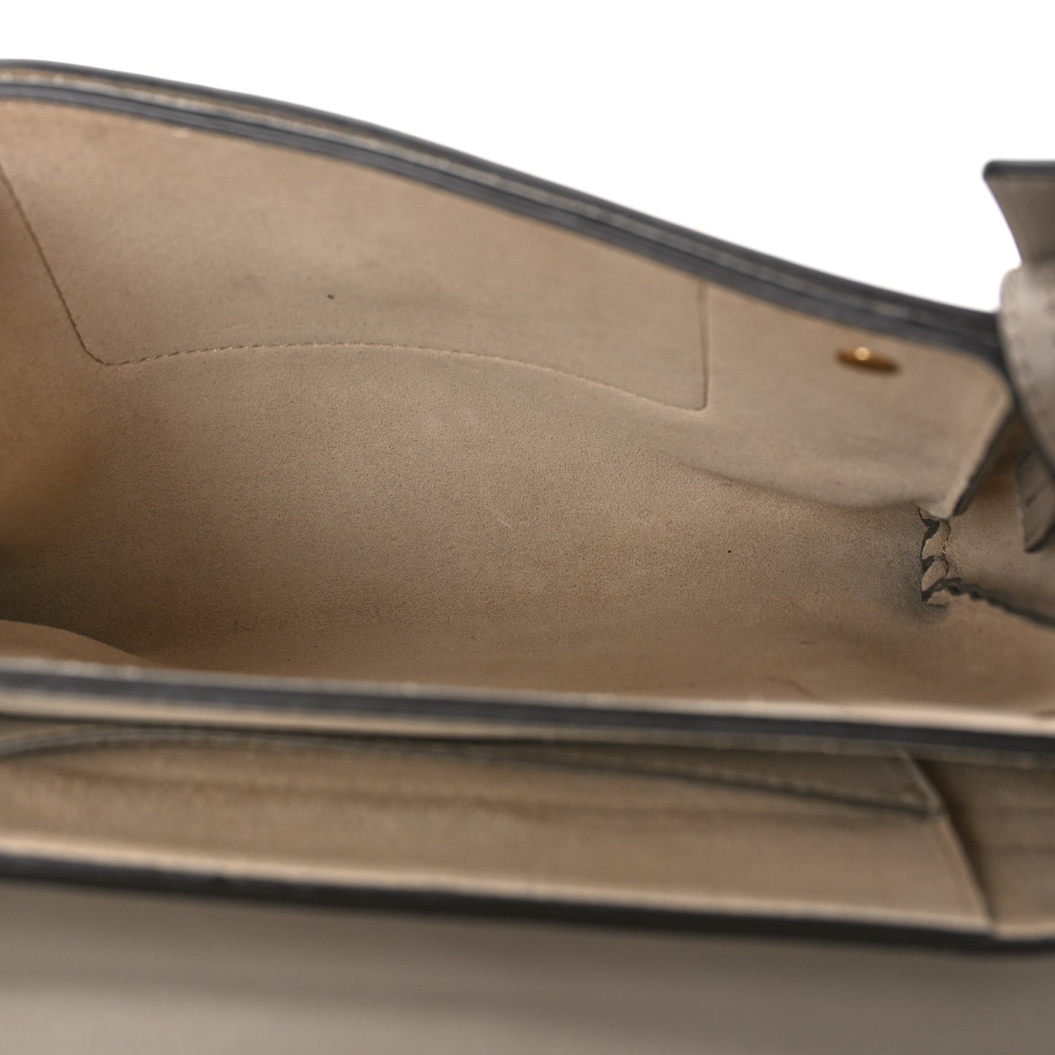 Chloe Suede Calfskin Small Faye Shoulder Bag Motty Grey 5 of 10