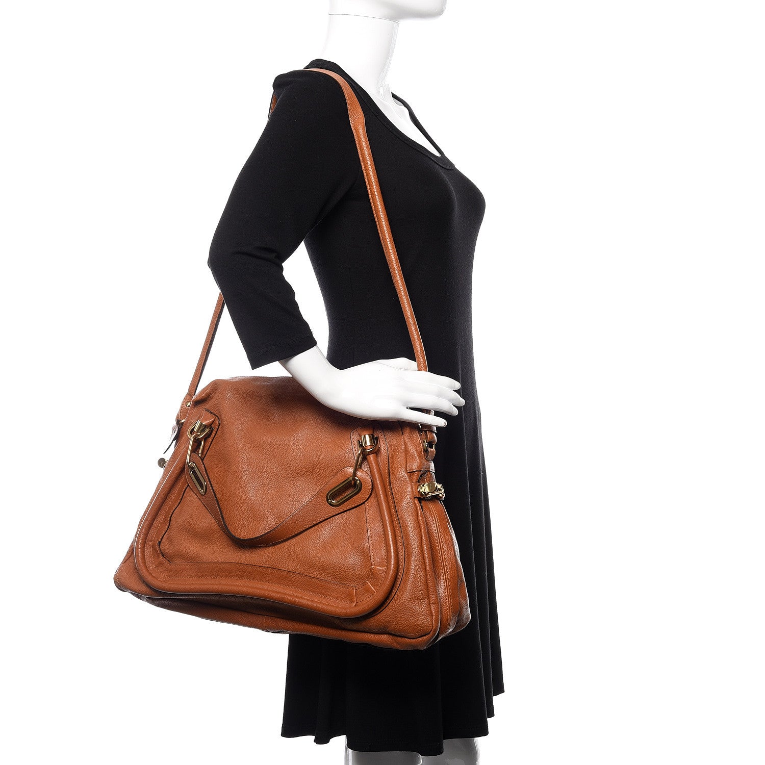 Chloe Calfskin Large Paraty Caramel 1 of 11