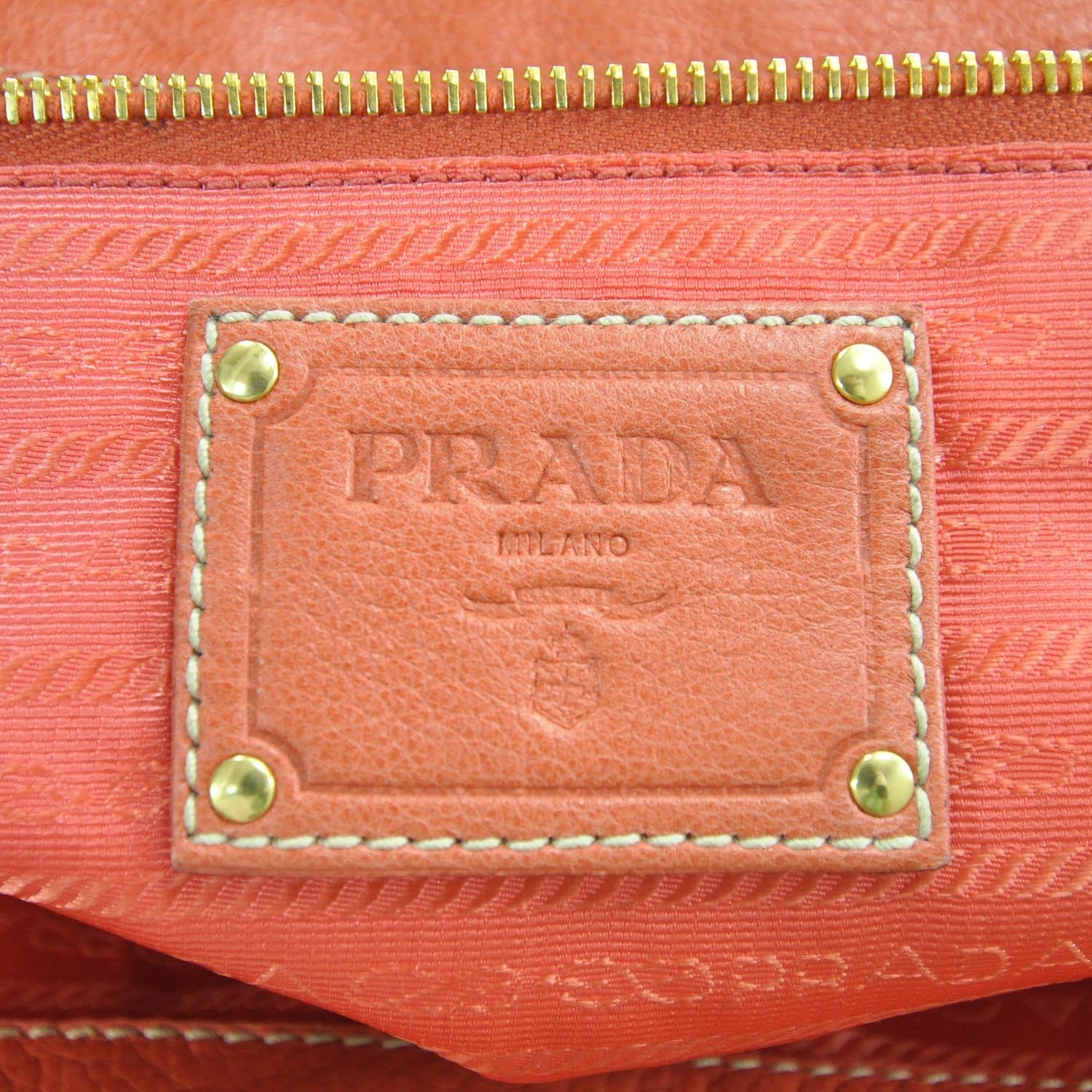 Prada Nappa New Look Tote Corallo 8 of 10