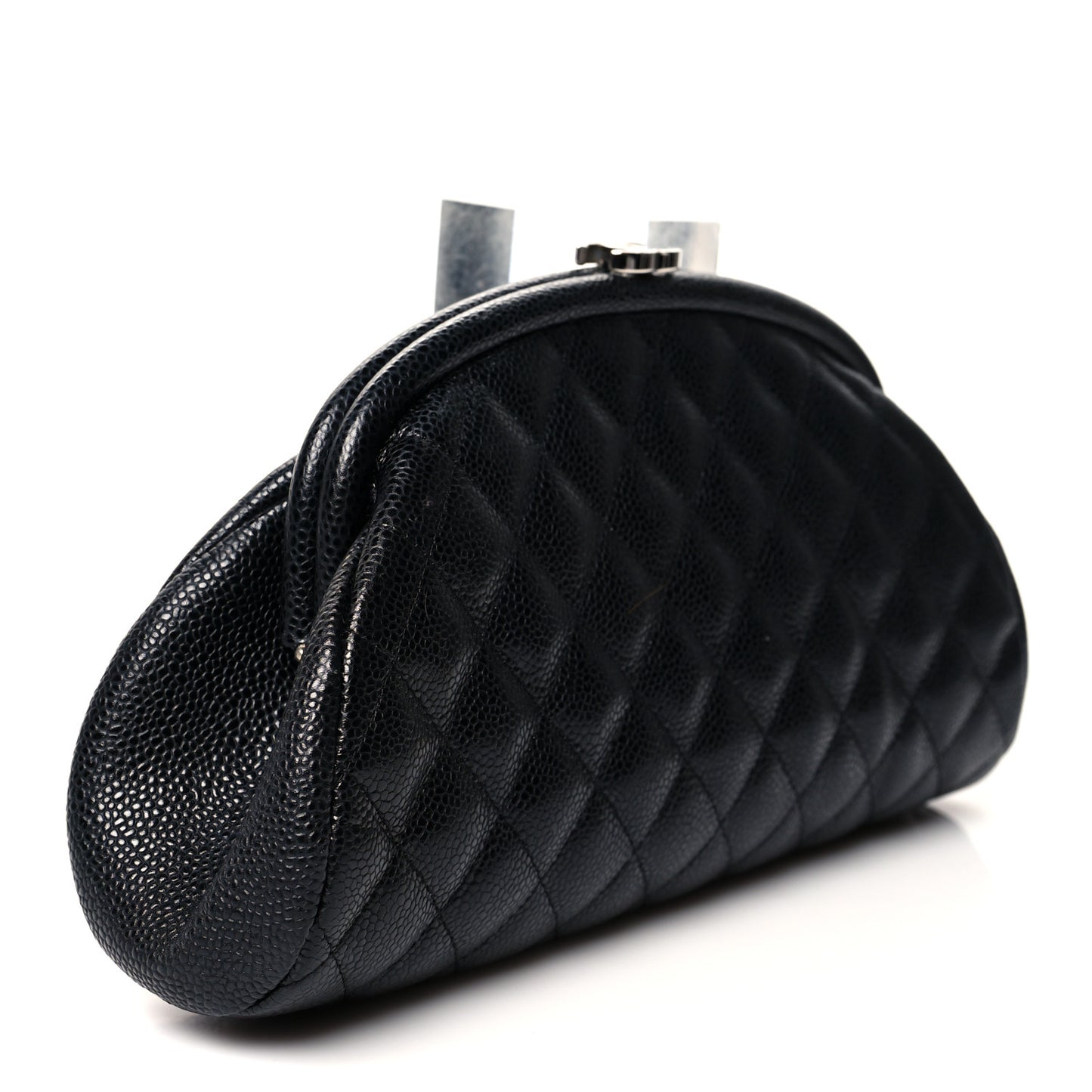 Caviar Quilted Timeless Clutch Black