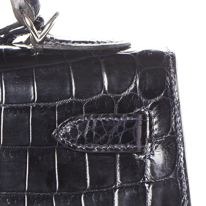 Hermes Shiny Niloticus Crocodile Kelly Sellier 32 13 of 36