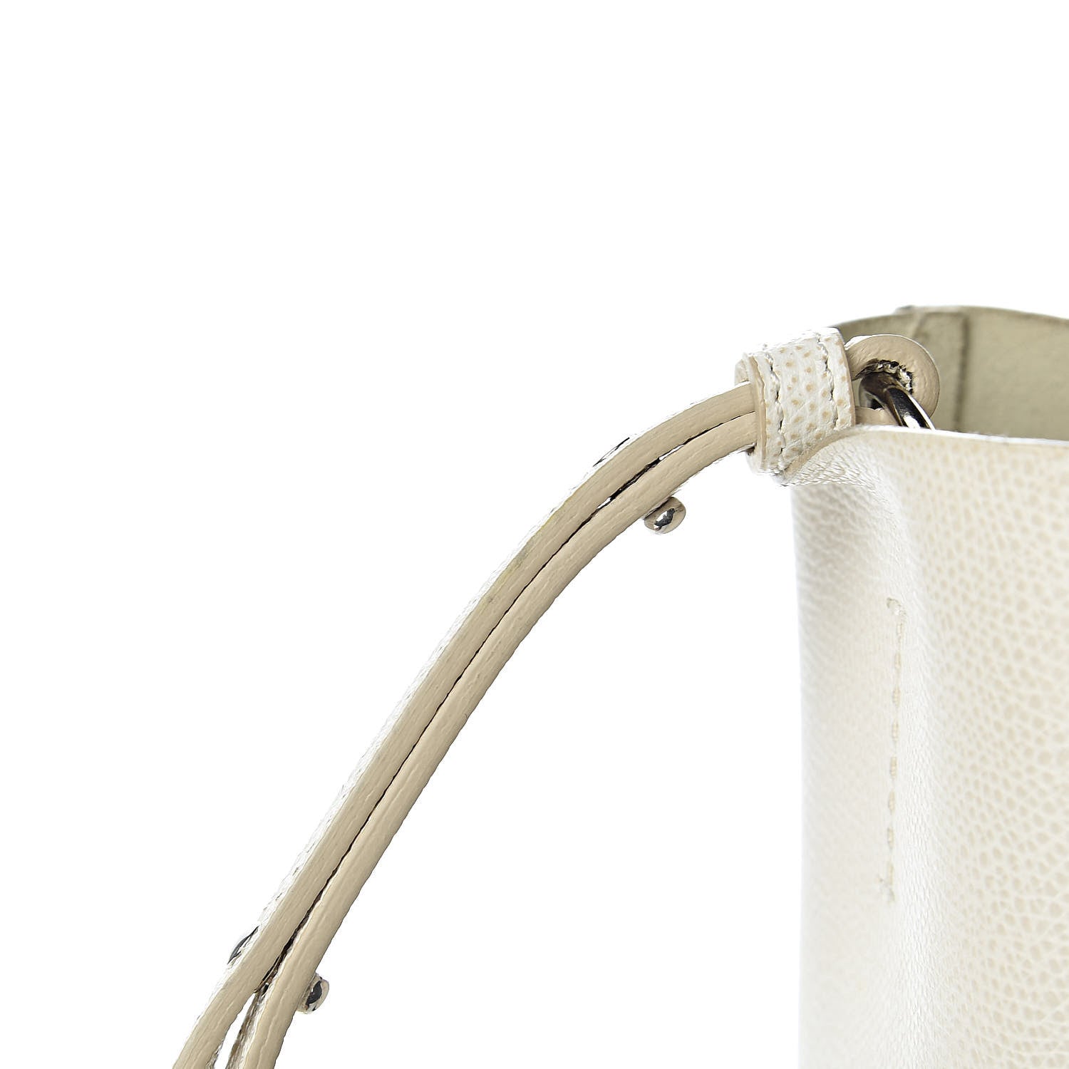 Celine Grained Calfskin Small Vertical Bi-Cabas Cream Black 8 of 16