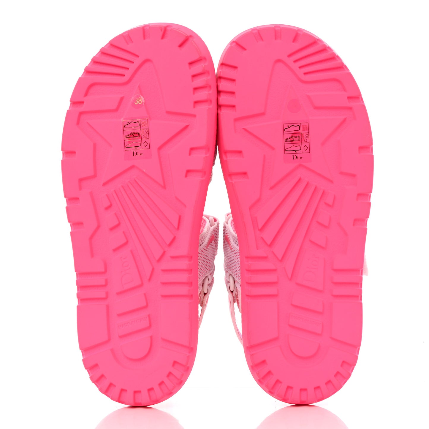 Technical Knit Jute Dioract 10mm Sandals 38 White Fuchsia