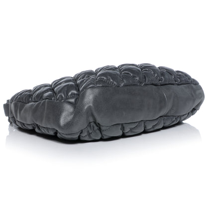 Chanel Leather Bubble Quilt Hobo Grey 4 of 8