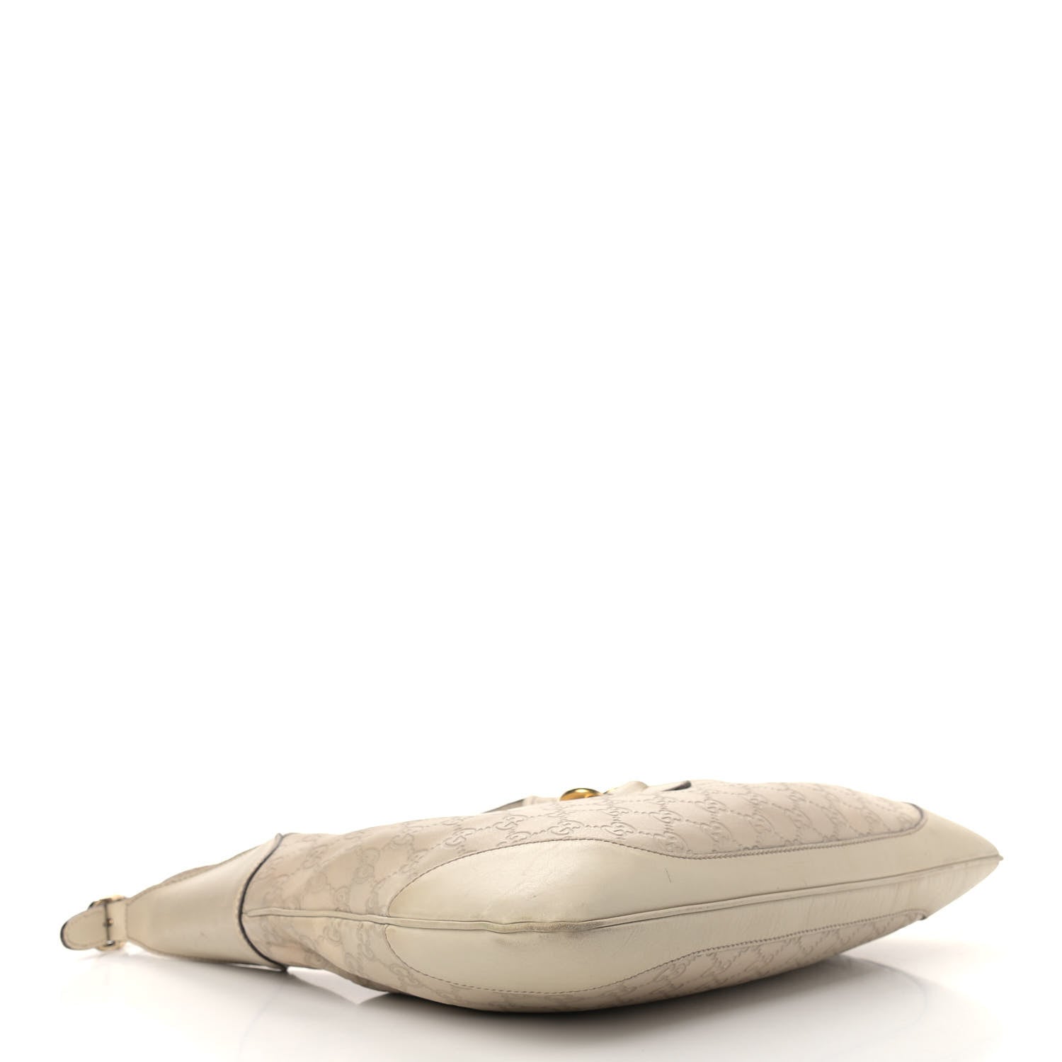 Gucci Guccissima Medium Jackie O Bouvier Hobo Off White 4 of 20