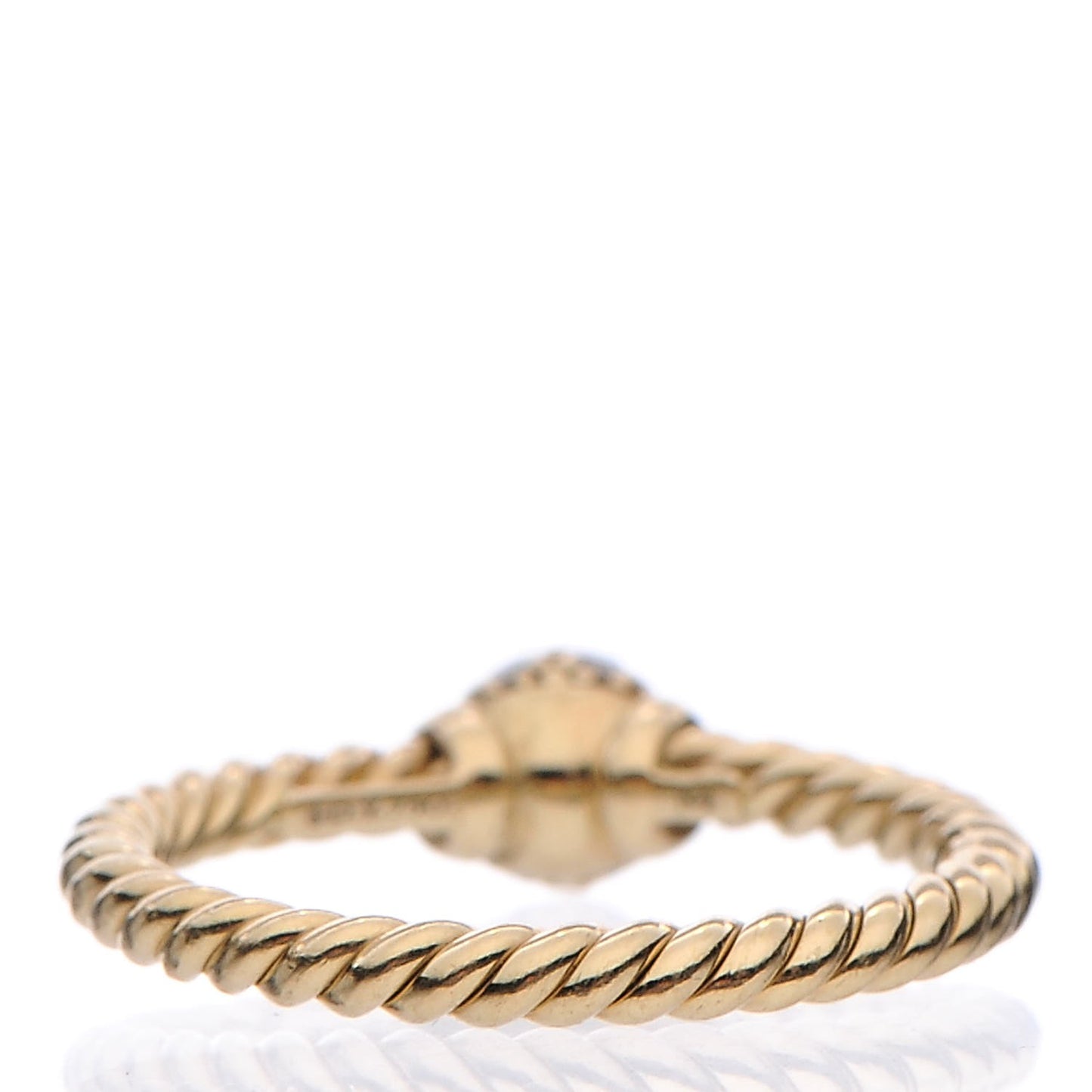 18K Yellow Gold Diamond Petite Solari Station Ring 54 7