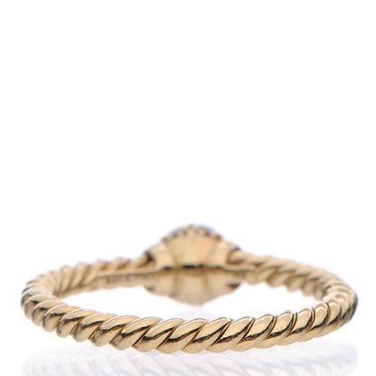 David Yurman 18K Yellow Gold Diamond Petite Solari Station Ring 54 7 4 of 5