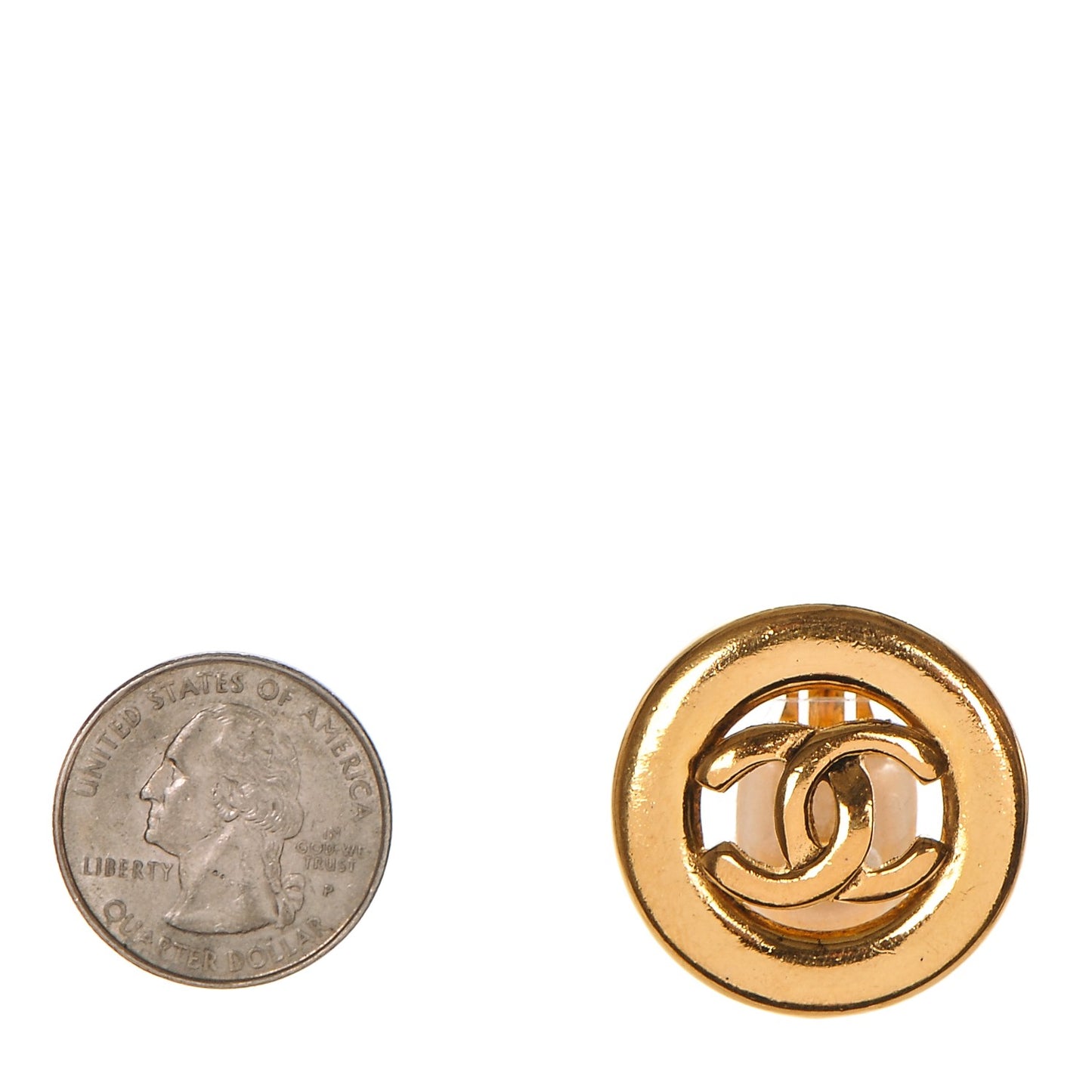 CC Clip On Earrings Gold