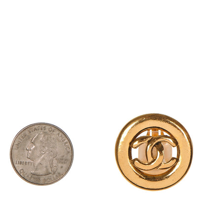 Chanel CC Clip On Earrings Gold 2 of 5