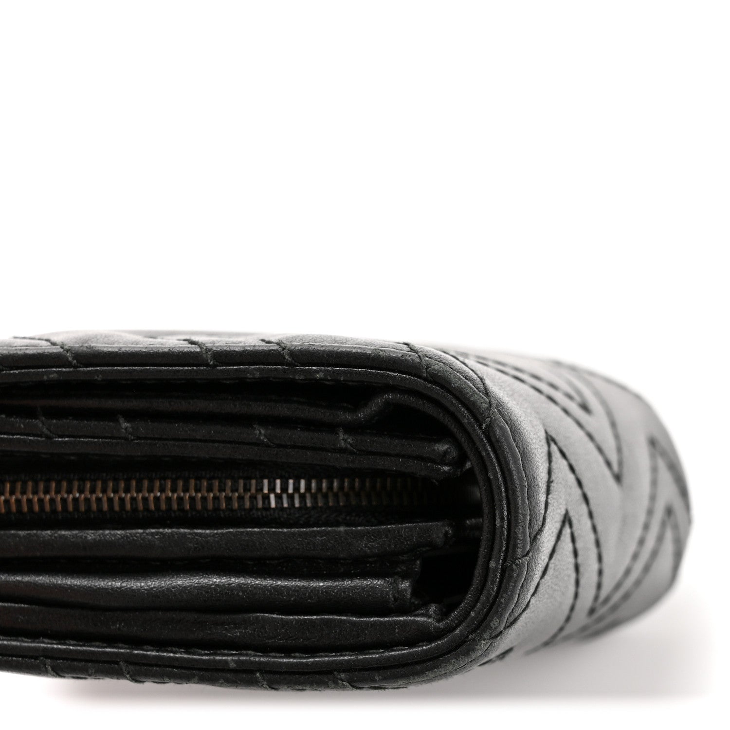 Gucci Calfskin Matelasse GG Marmont Medium Wallet Black 10 of 10