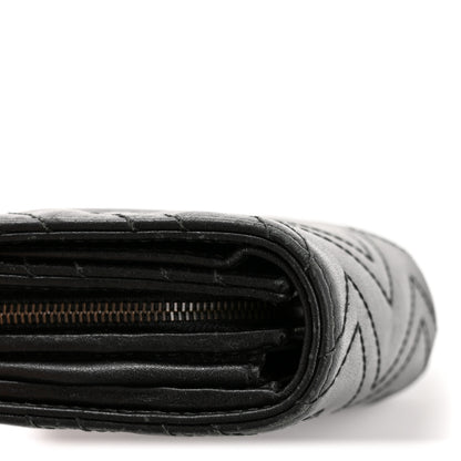 Gucci Calfskin Matelasse GG Marmont Medium Wallet Black 10 of 10