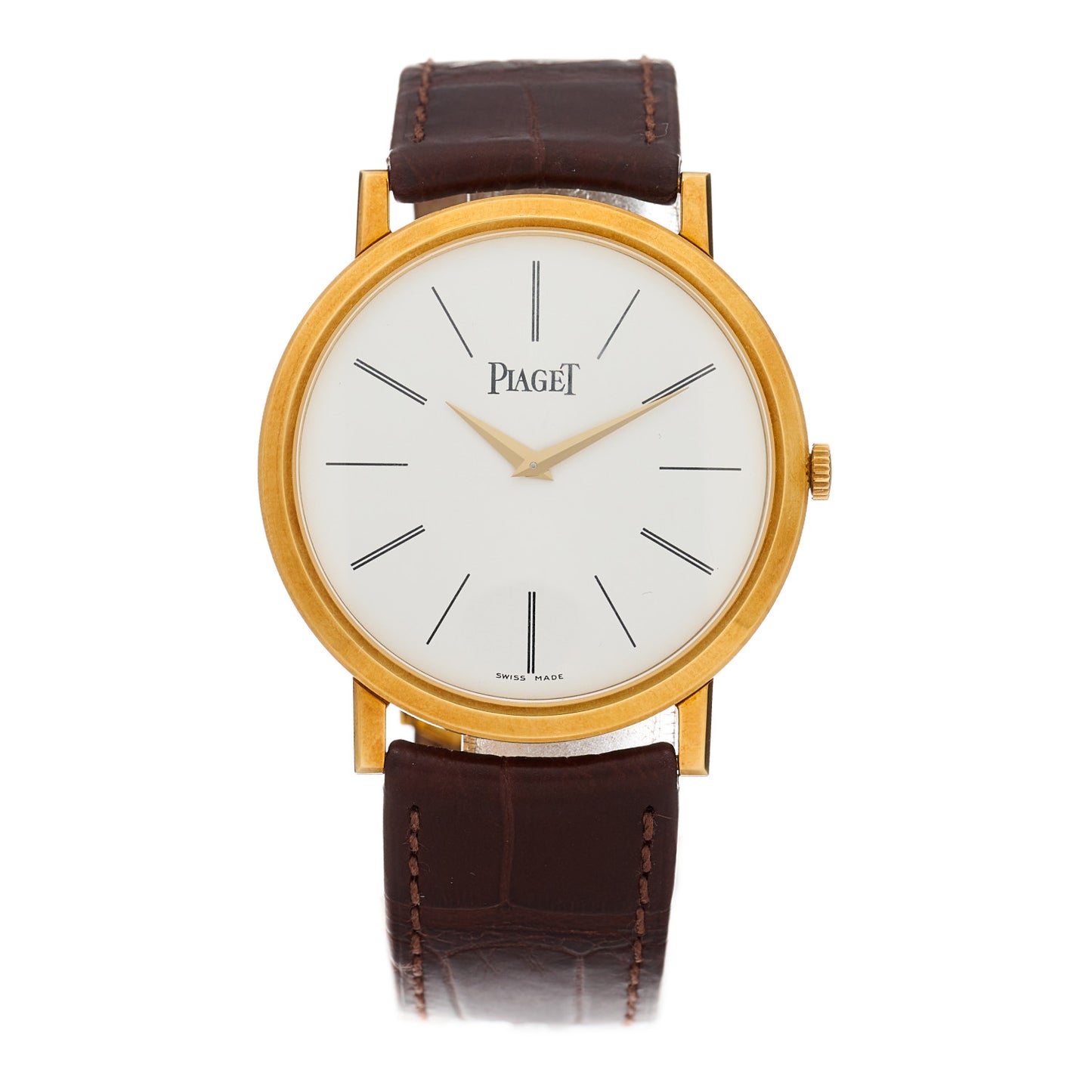 18K Yellow Gold Alligator 38mm Altiplano Manual Winding Watch