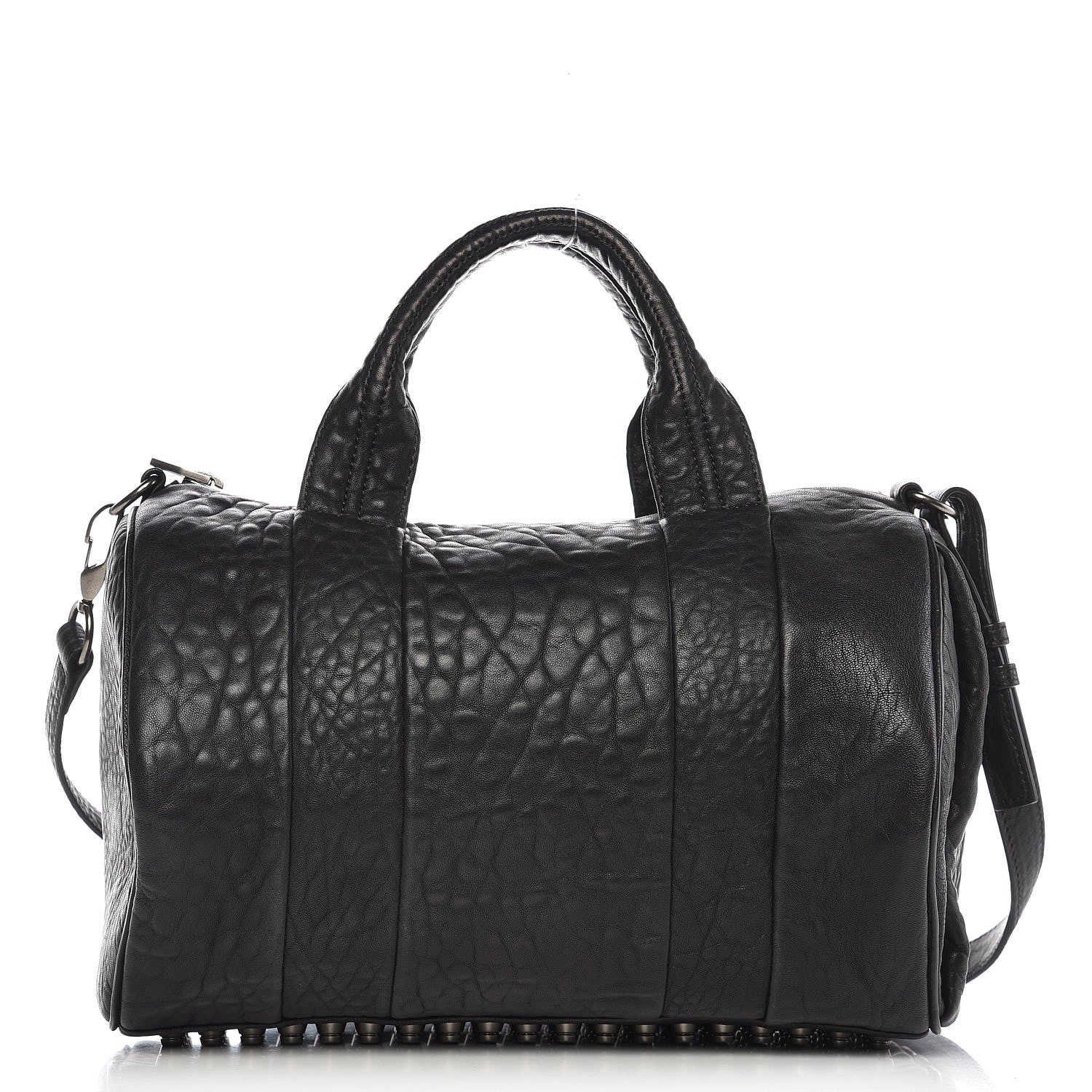 Alexander Wang Pebbled Lambskin Rocco Black Silver Hardware 1 of 6